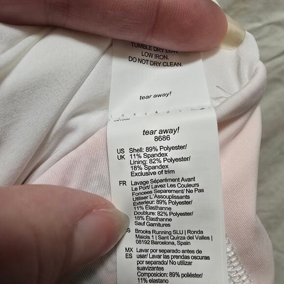 Brooks Chaser Skort in white/nectar large - Picture 13 of 13